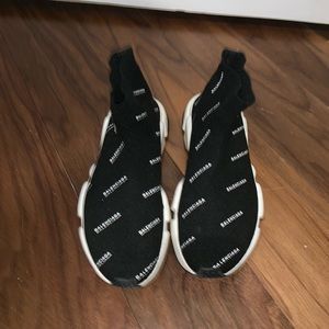 balenciaga sock shoes orange